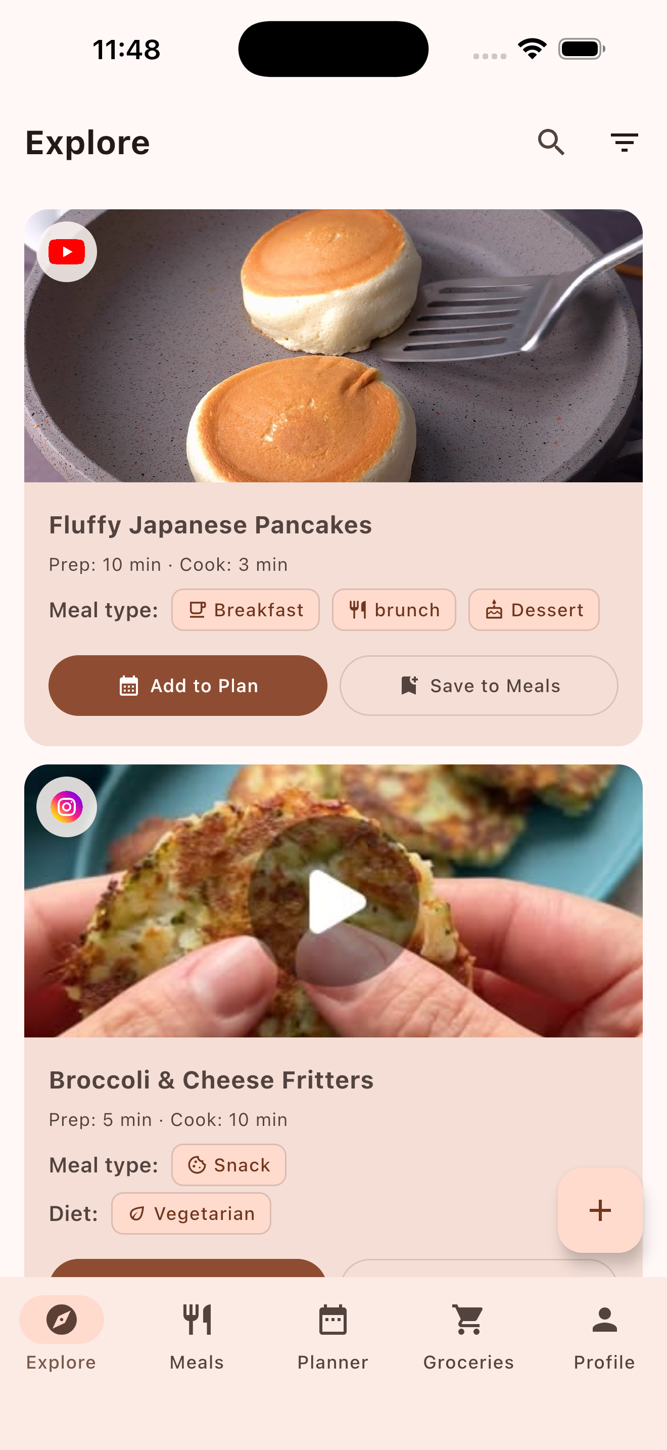 Explore recipes from any platform